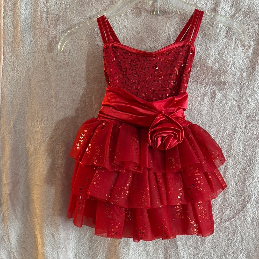 Weissman Vibrant Red Dance Costume